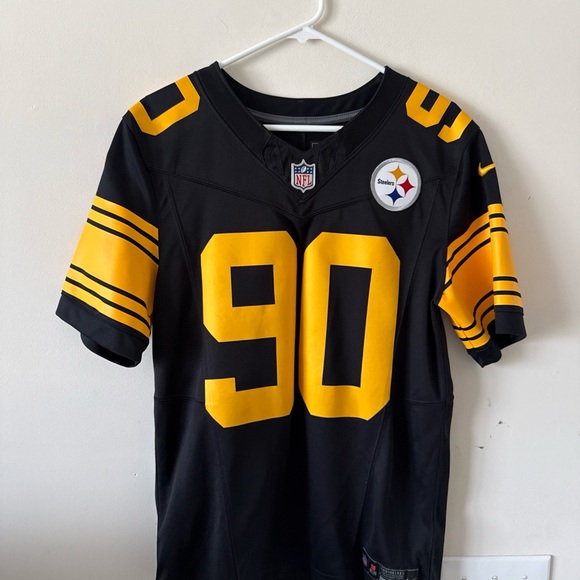 Nike Black and Yellow Men's Jersey